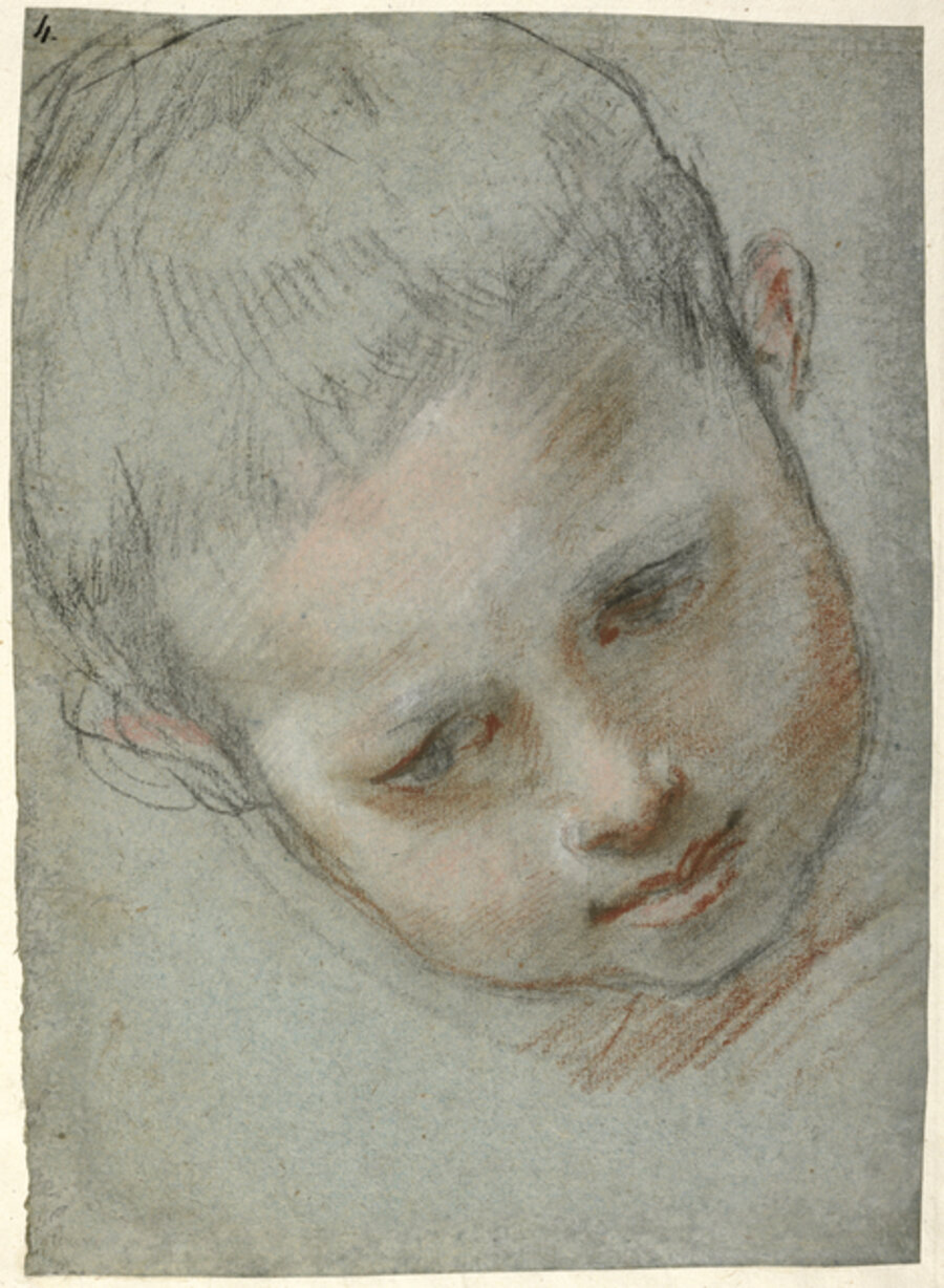 Head of a Boy (recto), Figure Studies (verso)