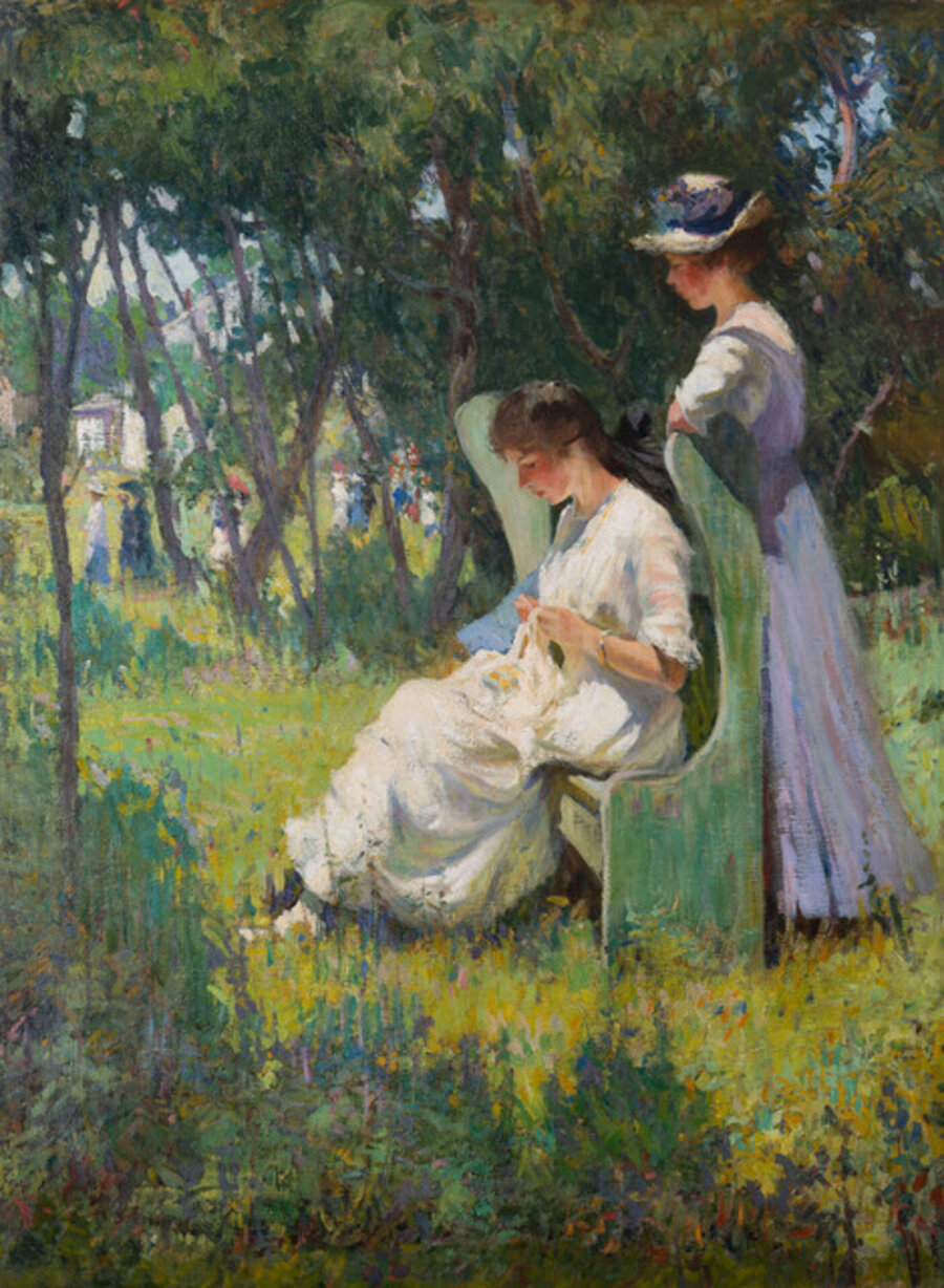 Two Girls, Old Lyme, Connecticut