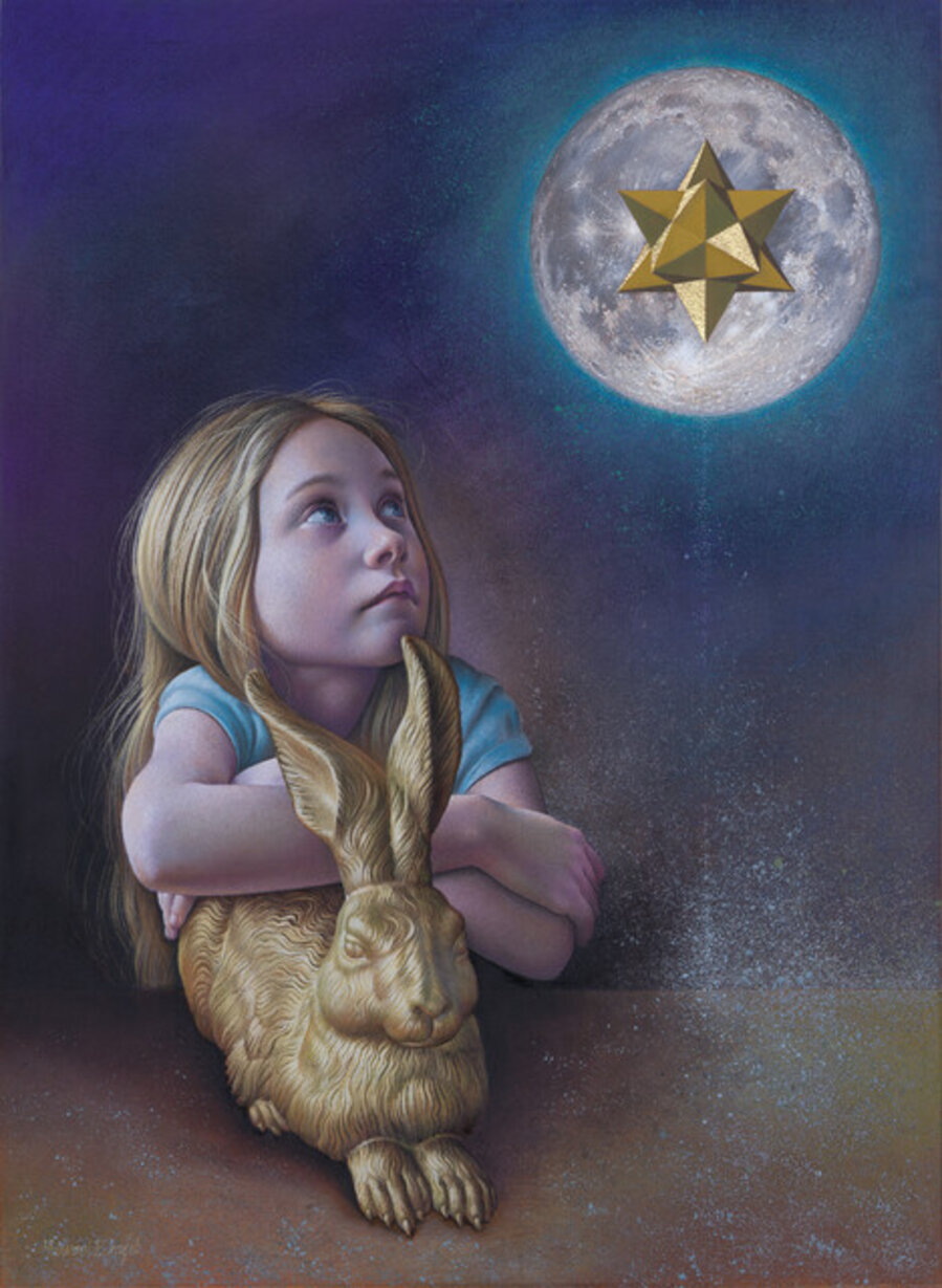Mia with Golden Hare and Moon
