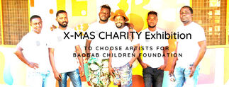 X-MAS CHARITY EXHIBITION, installation view