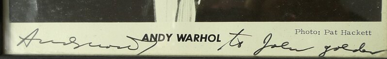 Andy Warhol, ‘Untitled’, 1975-1977, Ephemera or Merchandise, Photograph on paper, Bengtsson Fine Art