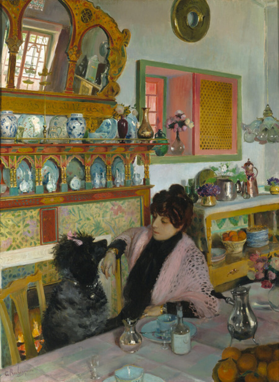 Marie Rochegrosse dans la Salle à Manger de Djenan Meriem (Marie Rochegrosse in the Dining Room of Djenan Meriem)