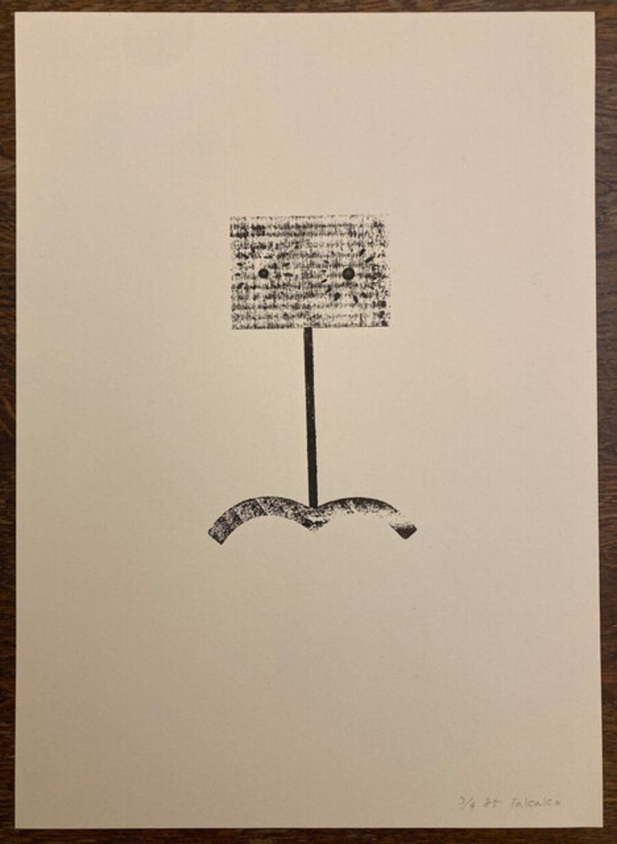 Untitled (Handstamped Drawing)