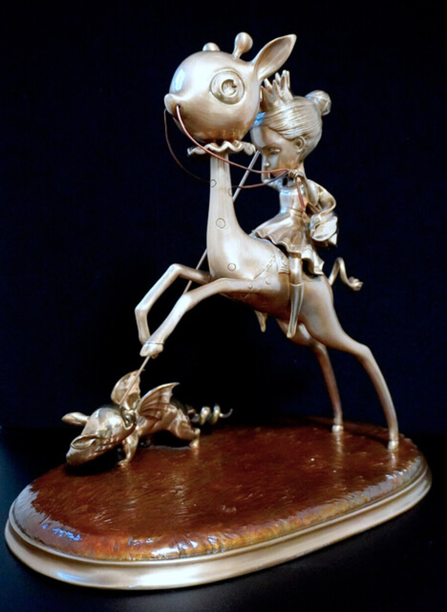 The Princess and the Prey Bronze Sculpture