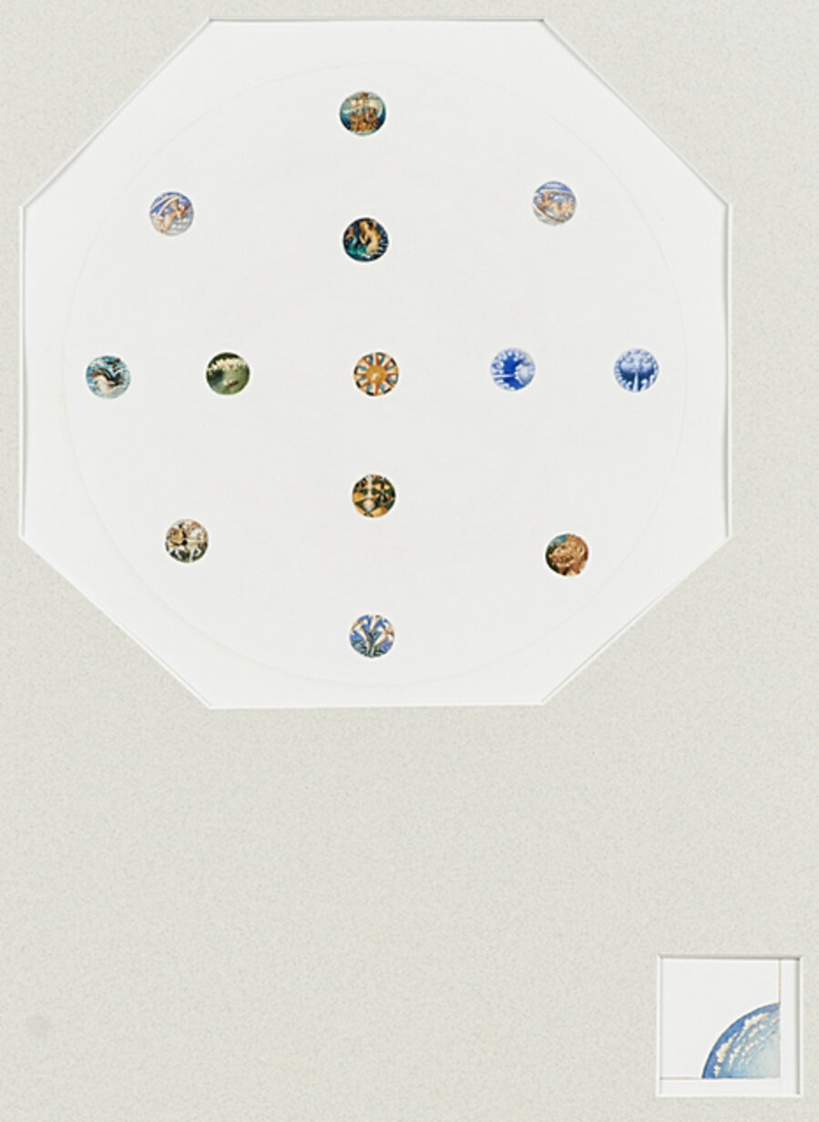 Untitled (Miniatures from the Tempest), Watercolor on paper