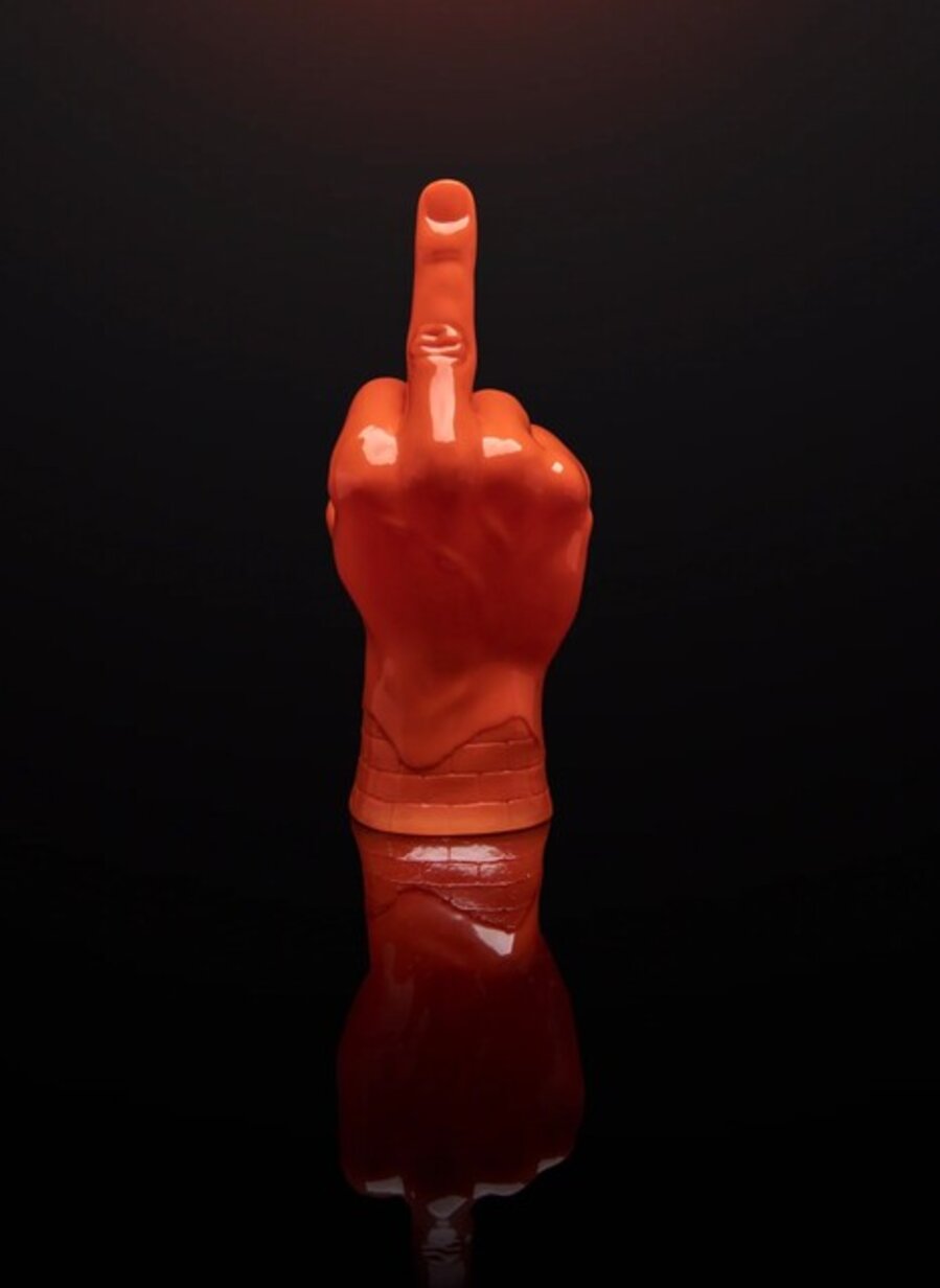 “Middle Finger” (Orange)
