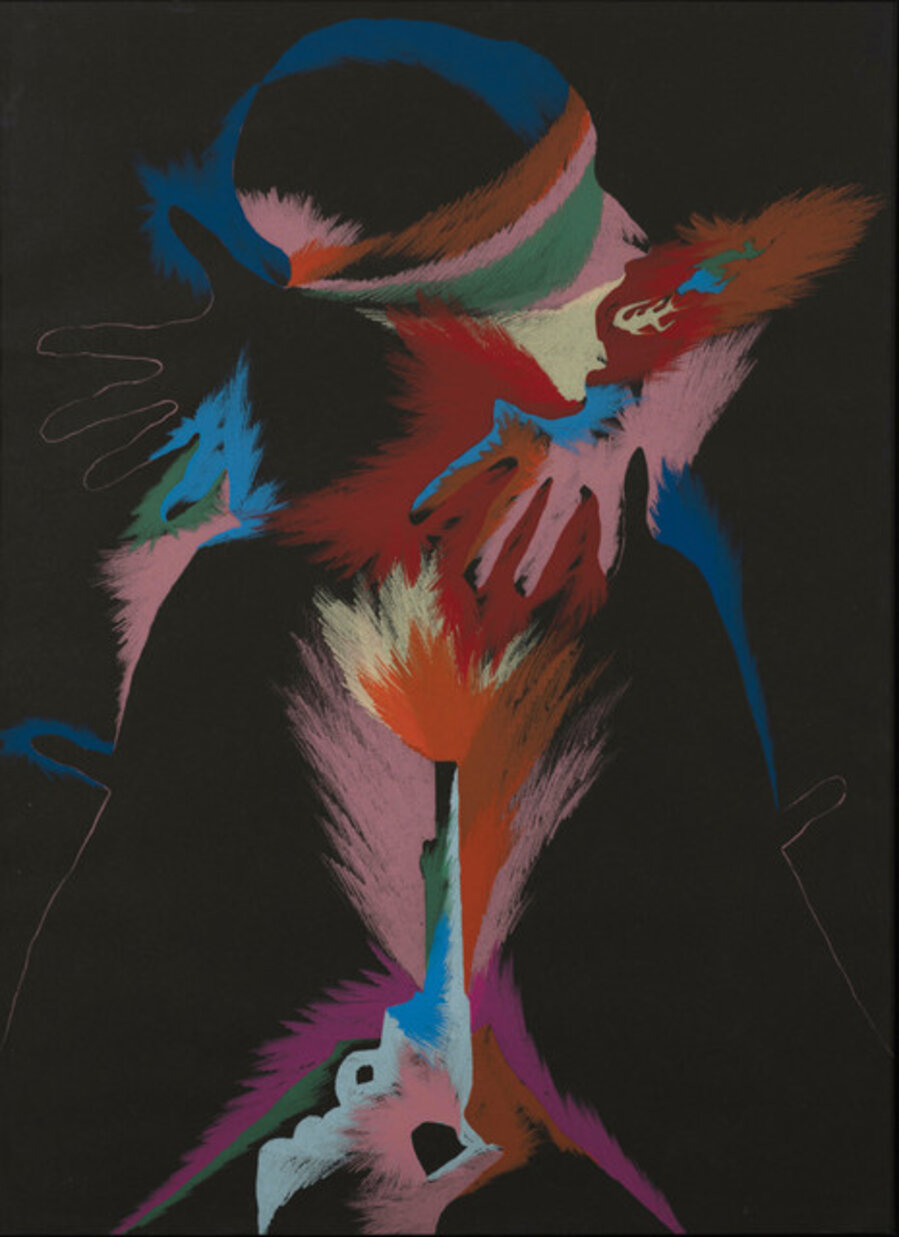 Untitled (Portrait of a woman with a gun)