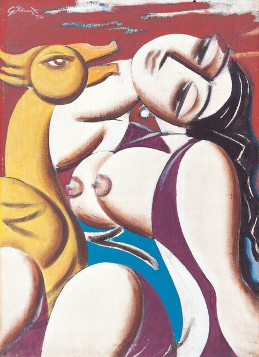 Zeus (in the from of swan) with Leda