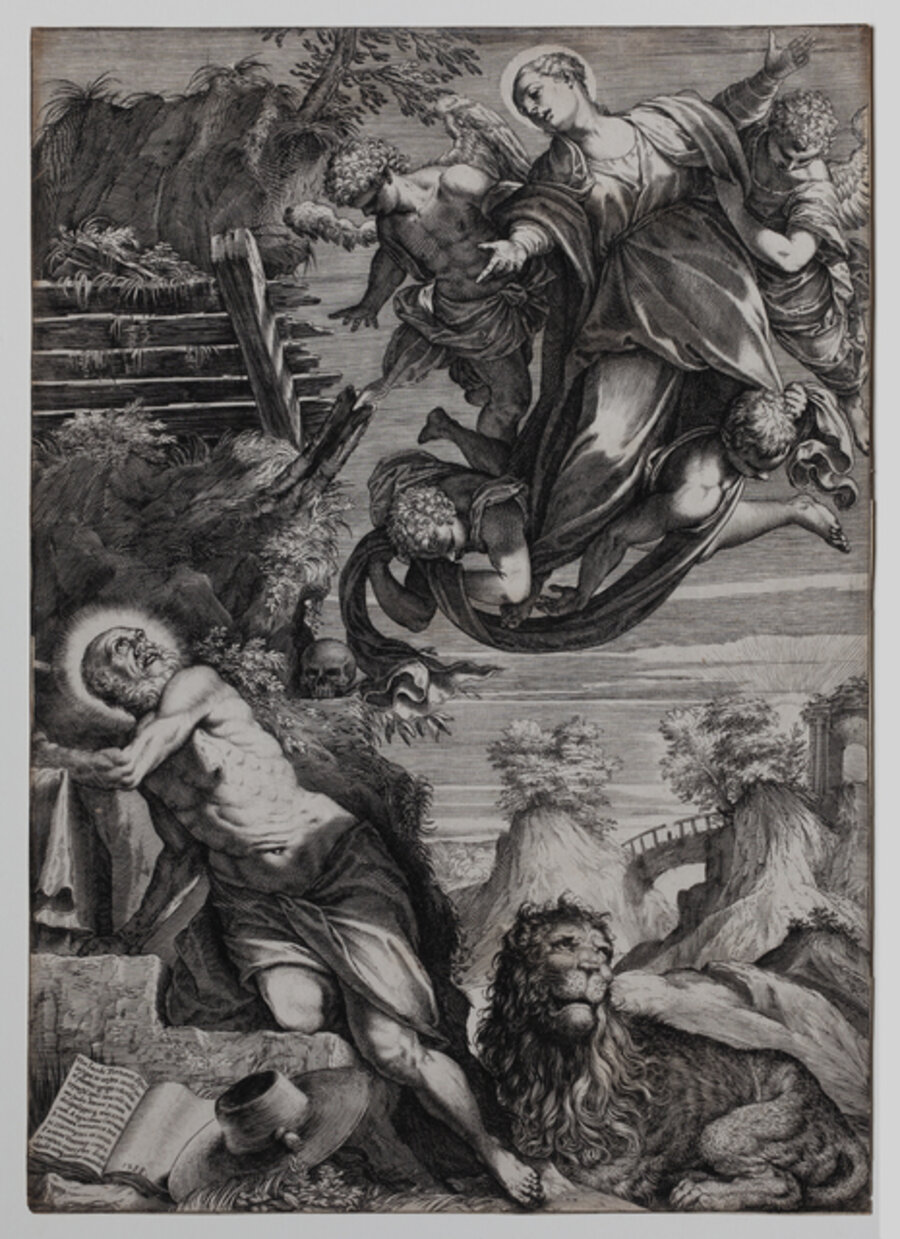The Madonna appearing to Saint Jerome