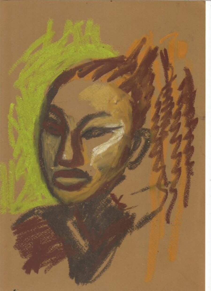 Sans Titre (femme tressée)