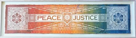 Shepard Fairey, ‘Peace & Justice Collaboration’, 2013
