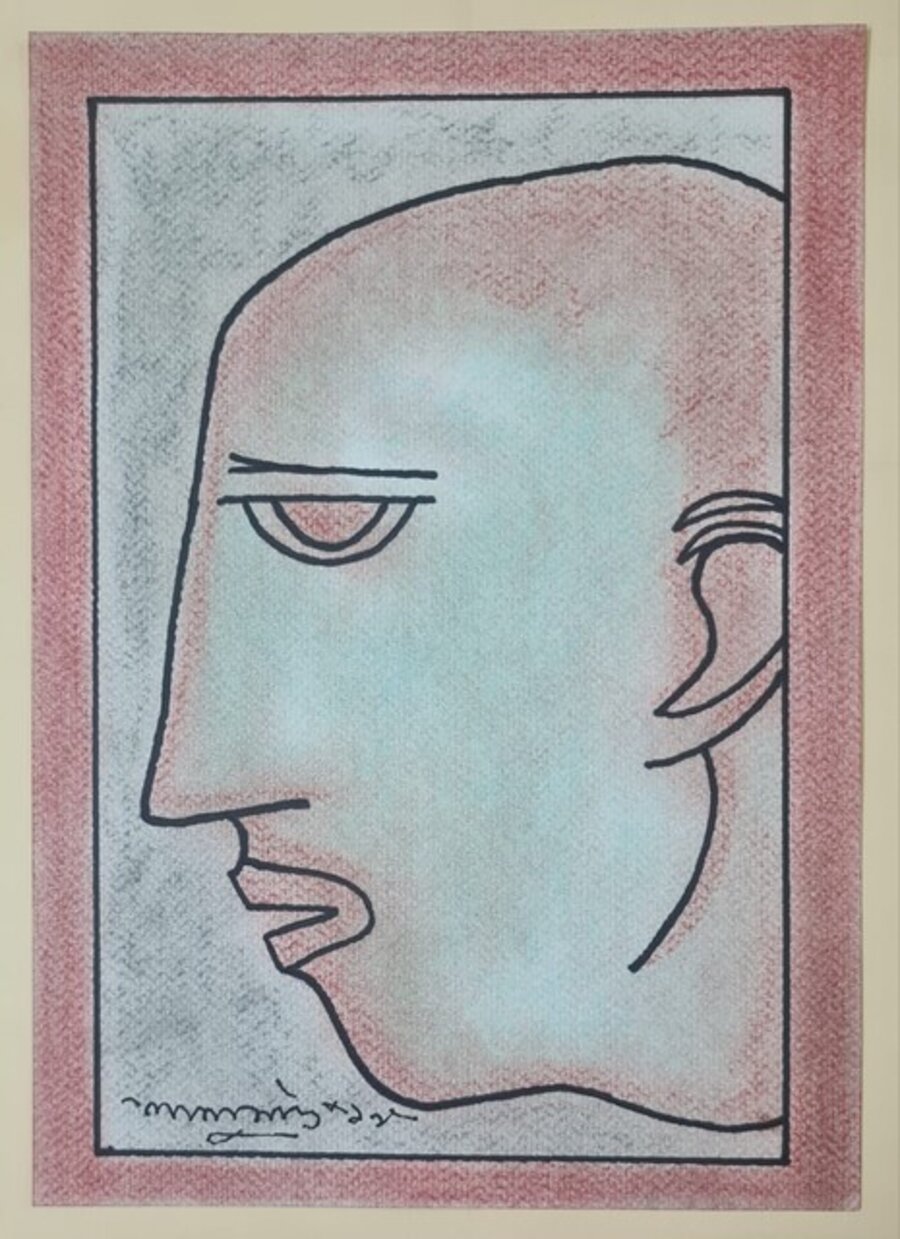 Baby, Pastel on Paper Board