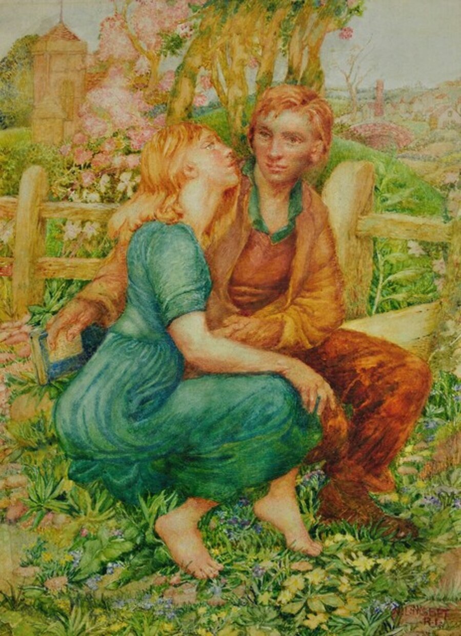 Such Young Love. The Anticipation of a Kiss.