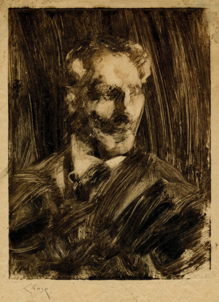 Portrait of a Man Facing Left