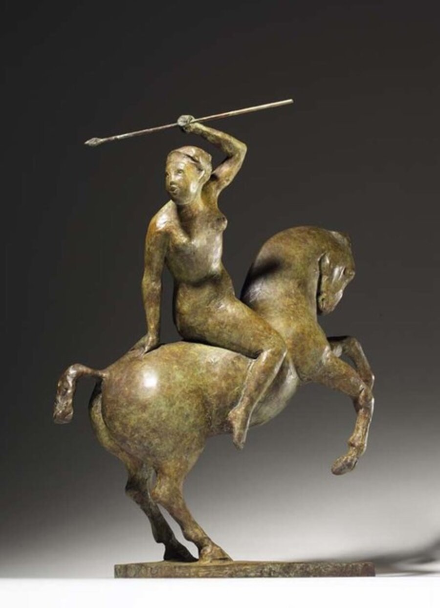 Amazon Warrior on Horse