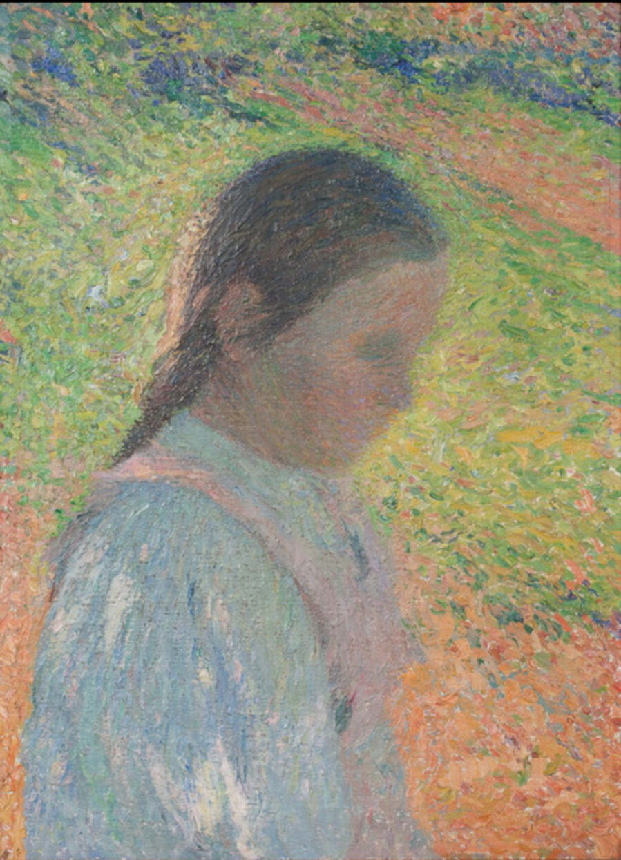 Profil de jeune fille en contre-jour