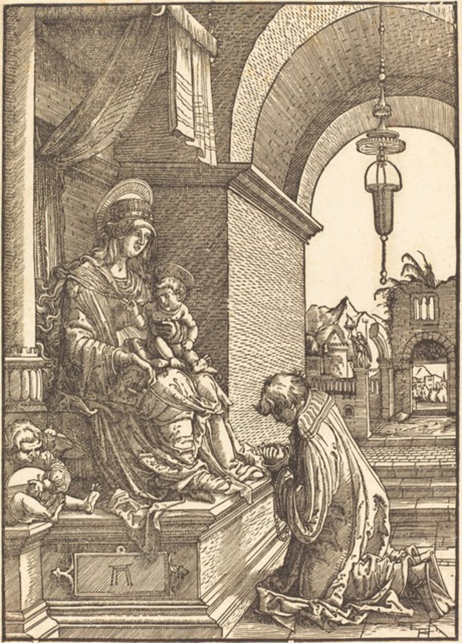 Suppliant Kneeling before the Virgin and Child
