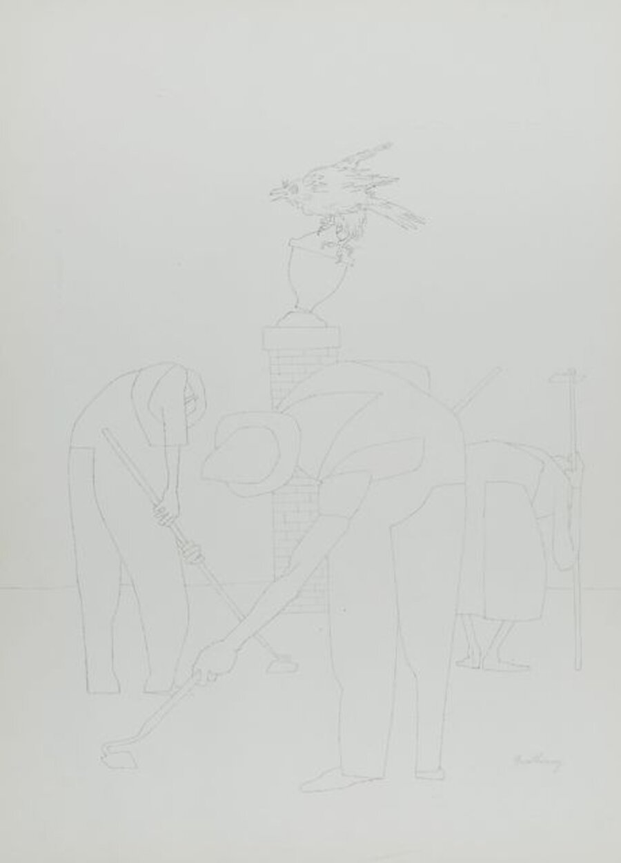 Untitled (Farmer with Crow)