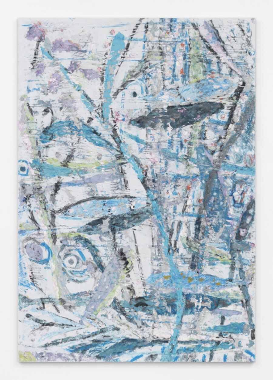 Primitive Landscape (Curling Blue Branch)