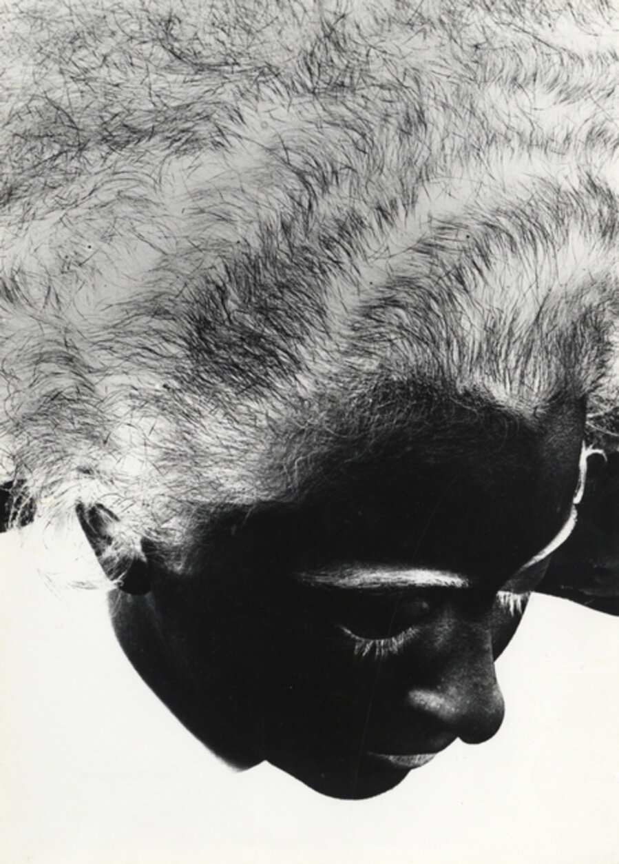 Untitled (Portrait Wera Meyer-Waldeck, Dessau, Head as Negative Shot)