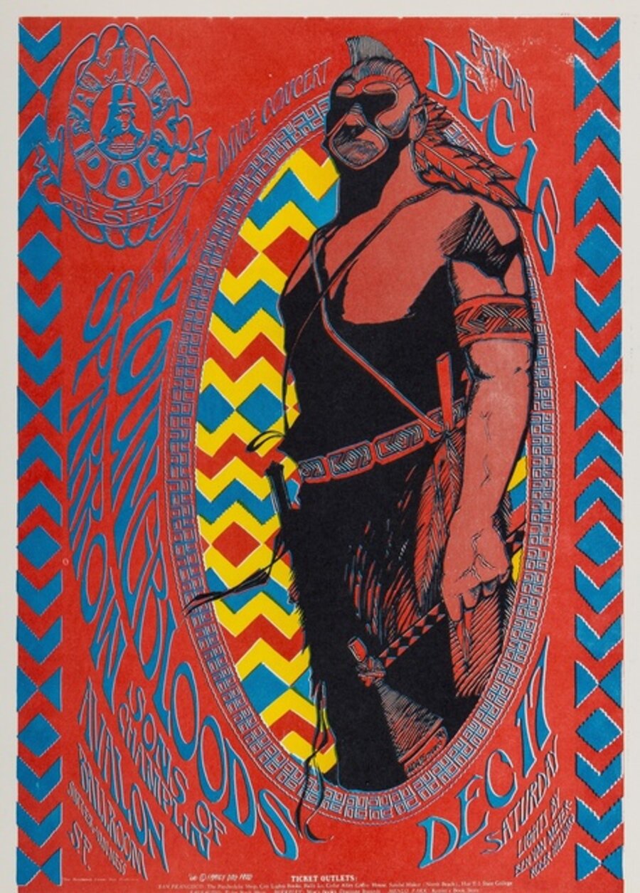 Young Bloods: a U.S. concert handbill