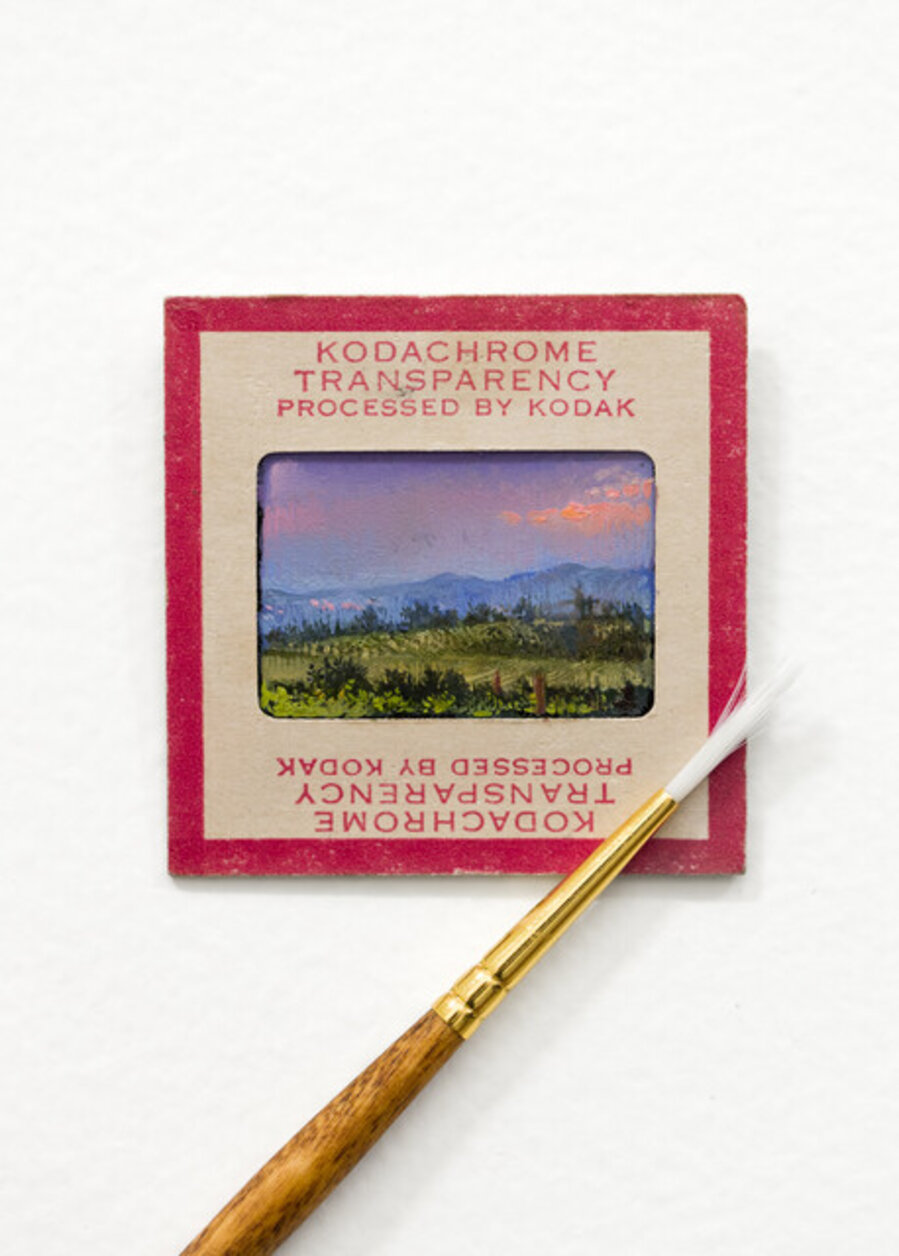 Kodak Chrome Film Painting - “Pink Sky”