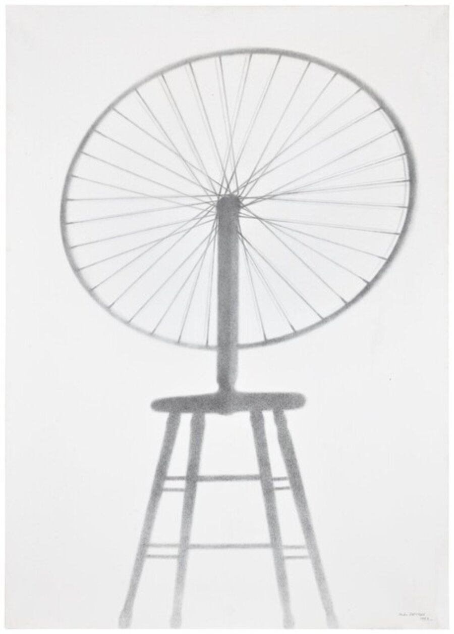 Shadow of the Bicycle Wheel
