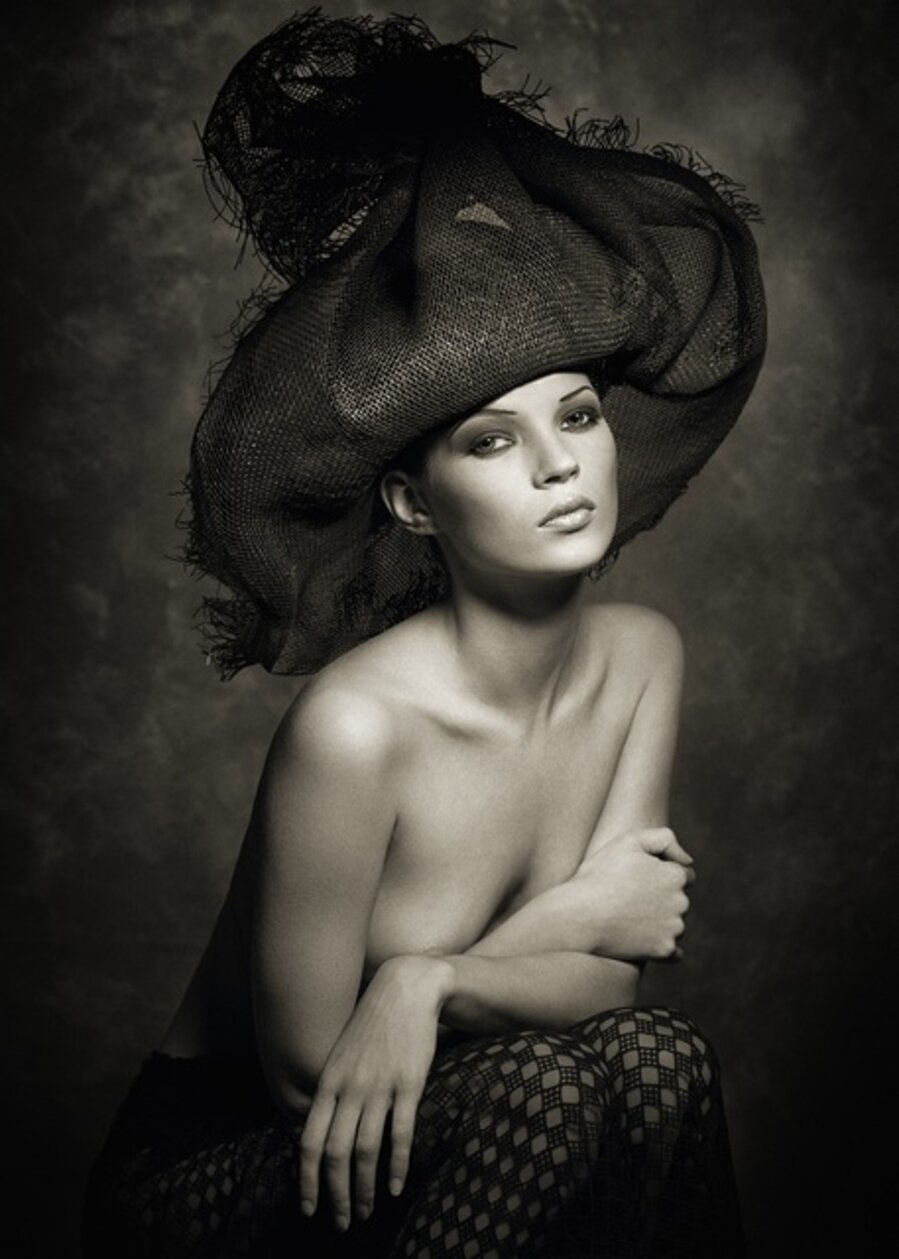 Kate Moss with Hat