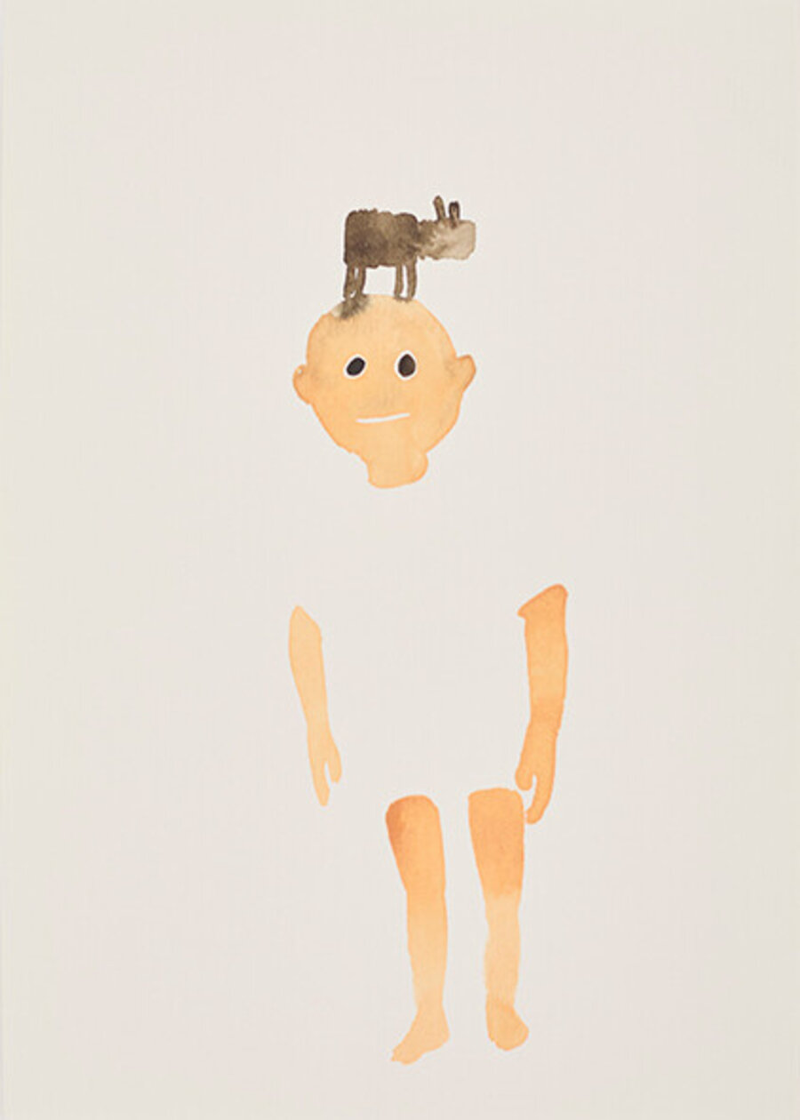 untitled (animal on the head)