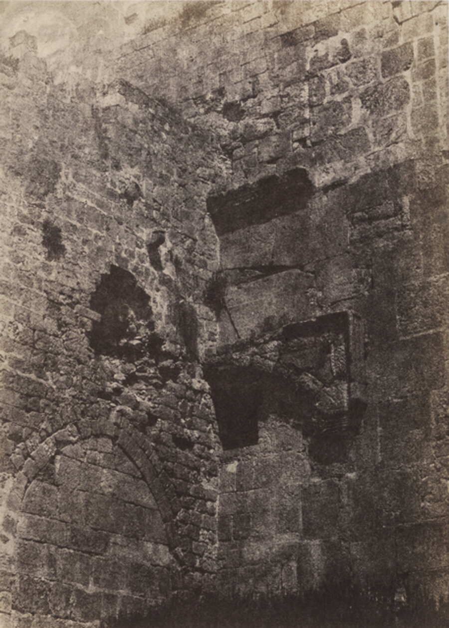 Jérusalem. Enceinte du Temple. Porte Herodienne (Jerusalem. Temple wall. Herodian gate)