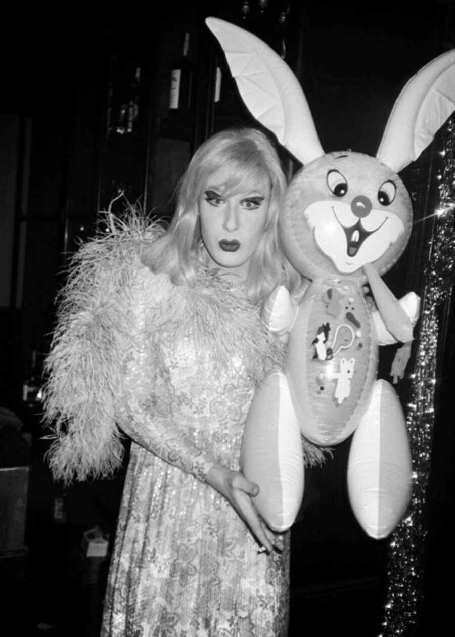 Lady Bunny with Bunny, January, 1986