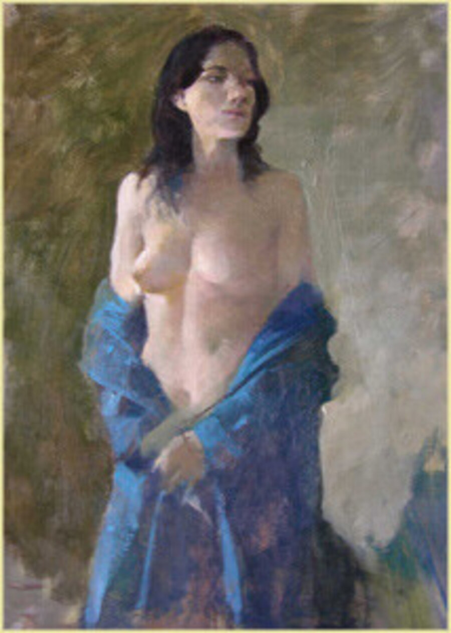 Study of Blue Robe
