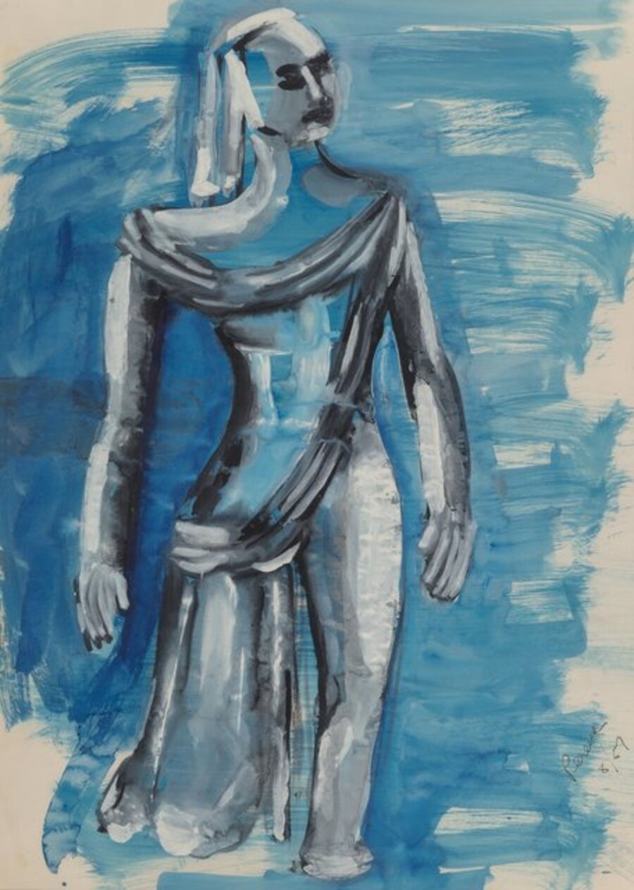 Untitledd (Woman Raising Arms) and Untitled (Mercurius) (2 works)