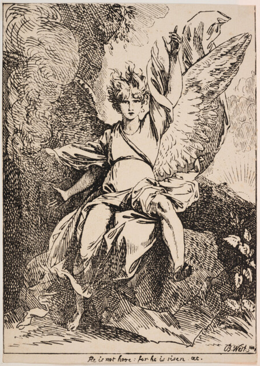 Collection of ten early examples of English pen lithography