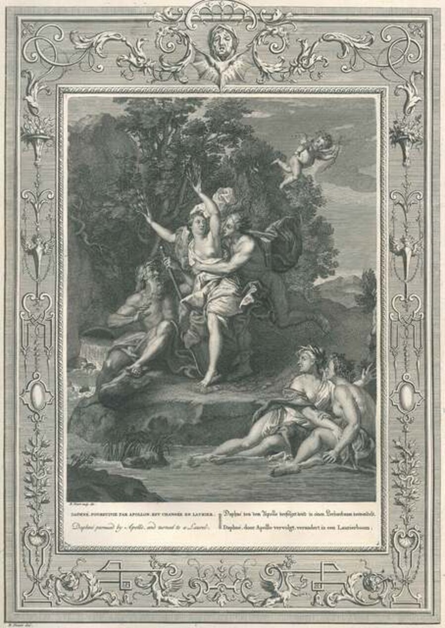 Daphné et Apollon, from "Temple des Muses"