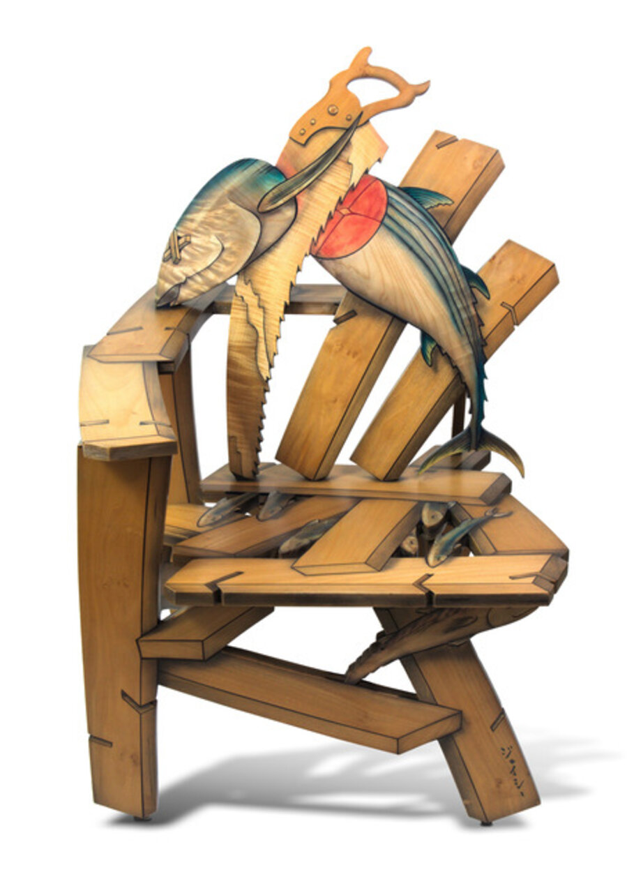 "Saw Shimi" Art Lounge and Side chair
