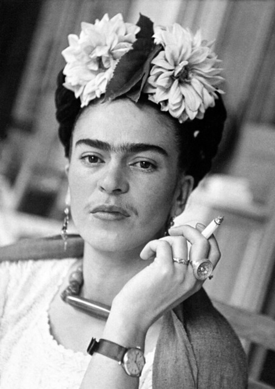 Frida With Cigarette