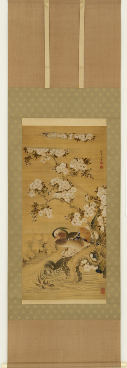 Nagasaki School, ‘Pair of Mandarin Ducks (T-3652)’, Edo period (1615, 1868), ca 1800