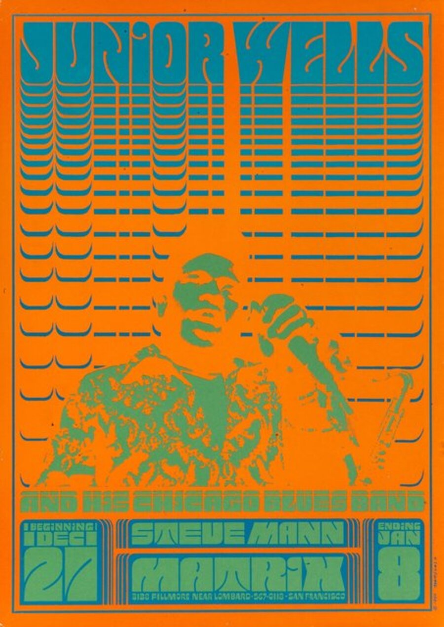 Neon Rose #1: Junior Wells and his Chicago Blues Band