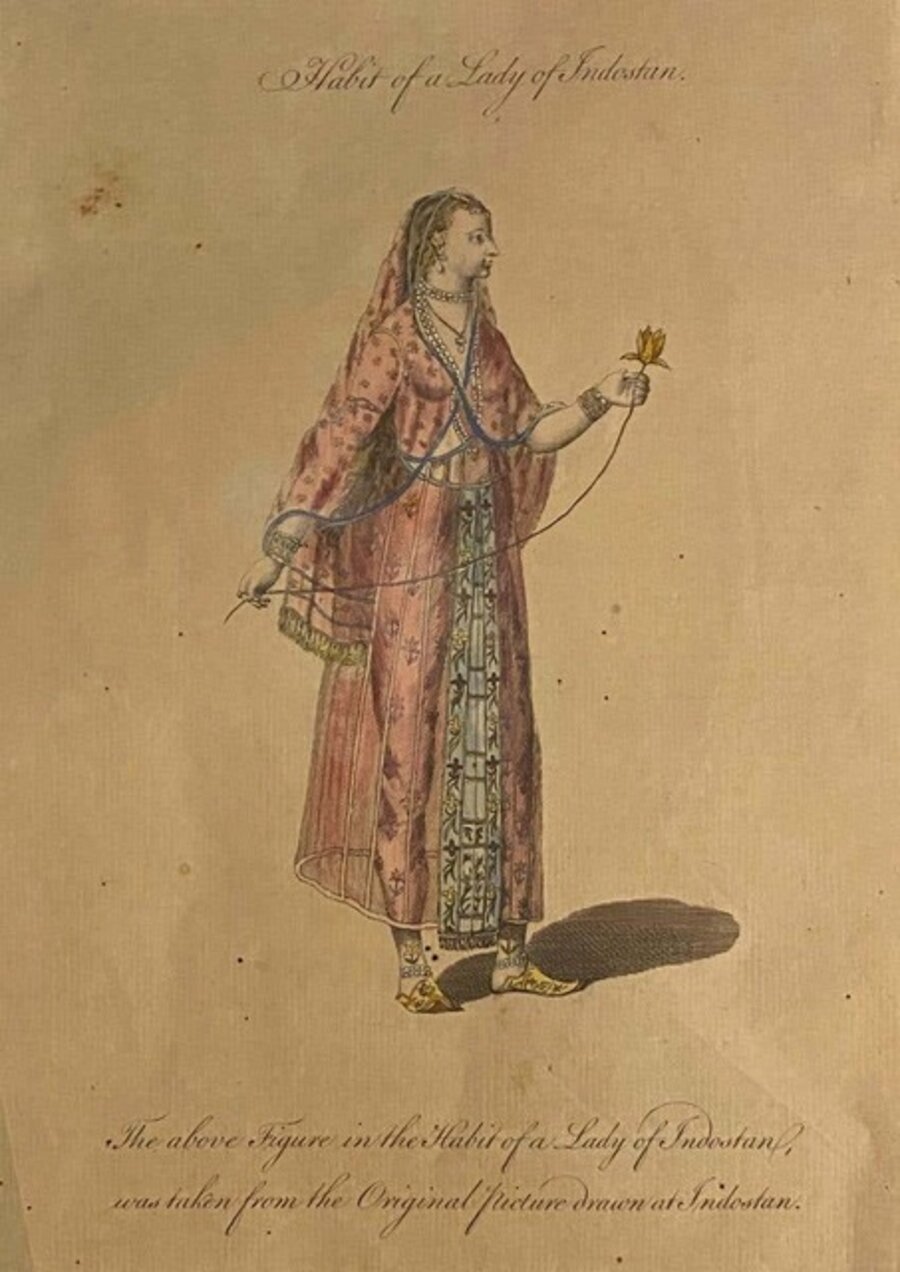 Costume of a Lady from Indostan
