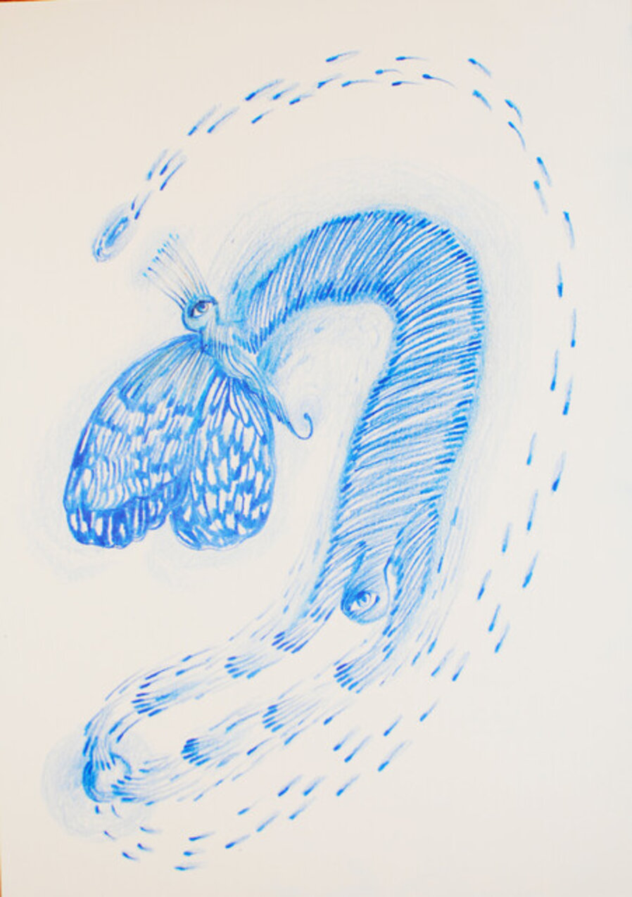 I Flutter My Wings To Hold My Pearls (My Love is Fervent)