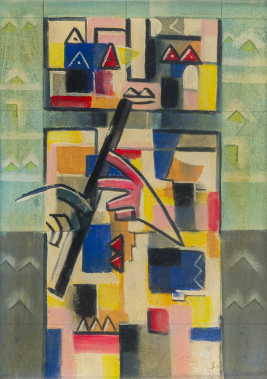 A Youth Playing the Flute