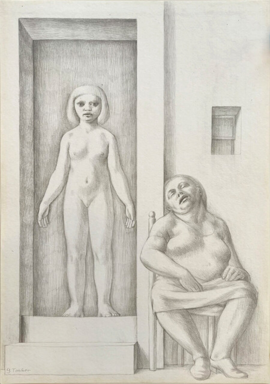Two Women, Erotic Nude Woman - Lesbian Dream - Existential Magic Realism