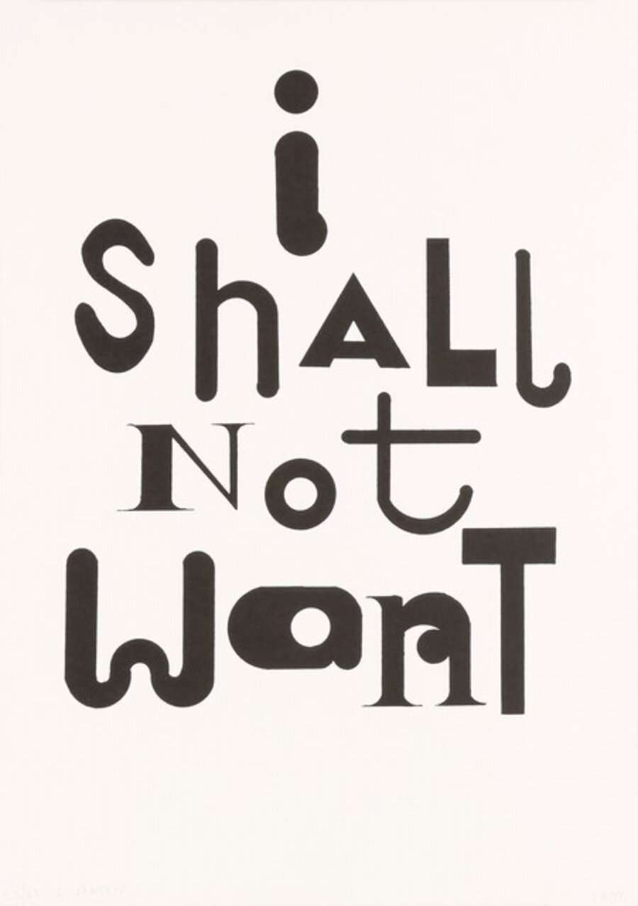 I Shall Not Want