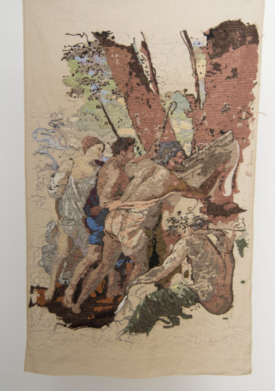 Banner 3, from “Les Bergers d’Arcadie”, Nicolas Poussin