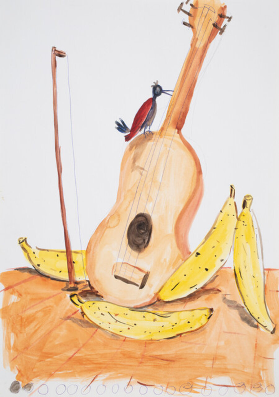 Banana, colibrì e violino