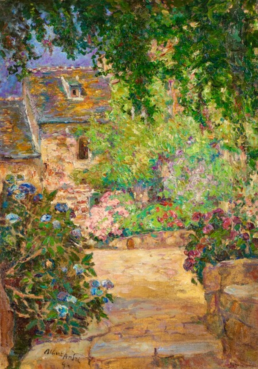 Un jardin en été