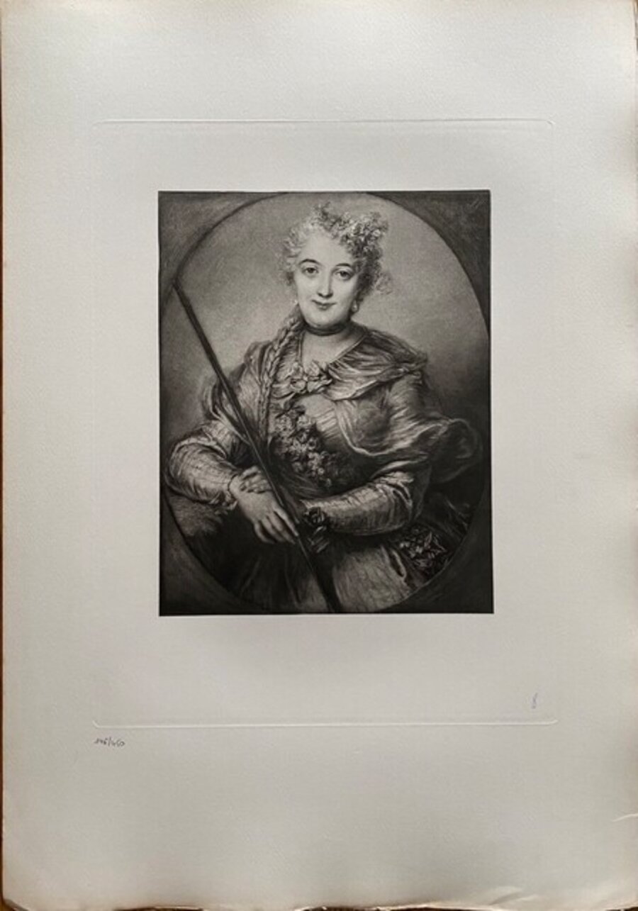 Portrait de Mme Barbe Aubourg, Marquise de Boury