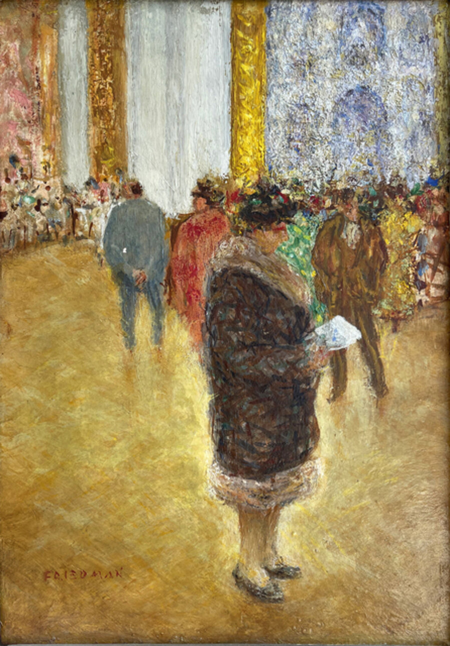 Museum Piece #2 - Art Lover in Museum Exhibition