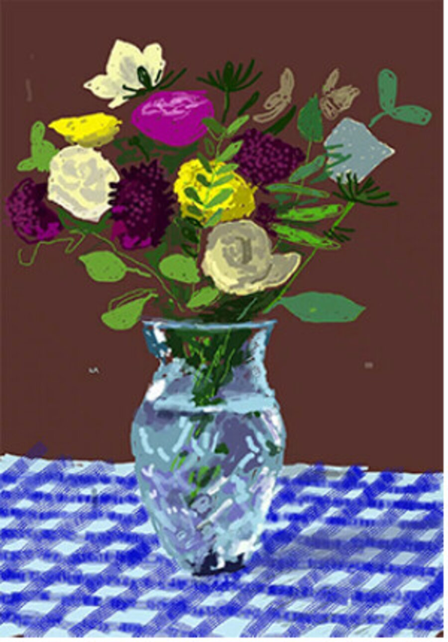 20th March 2021, Flowers, Glass Vase on a Table